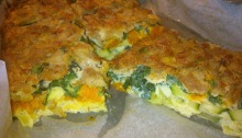 SCD Frittata with buttercup, zucchini, spinach and pork